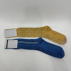 Vknagrani Men's Dress Socks Yellow Circles Blue Arrows Career